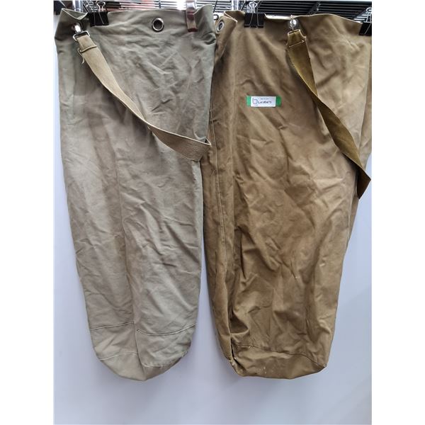 (2) Canvas Postal Sling Bags - Approx 36" Length