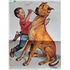 Image 4 : (2) Vintage Style Laminated Boy w/His Puppy Posters - 22" x 27"