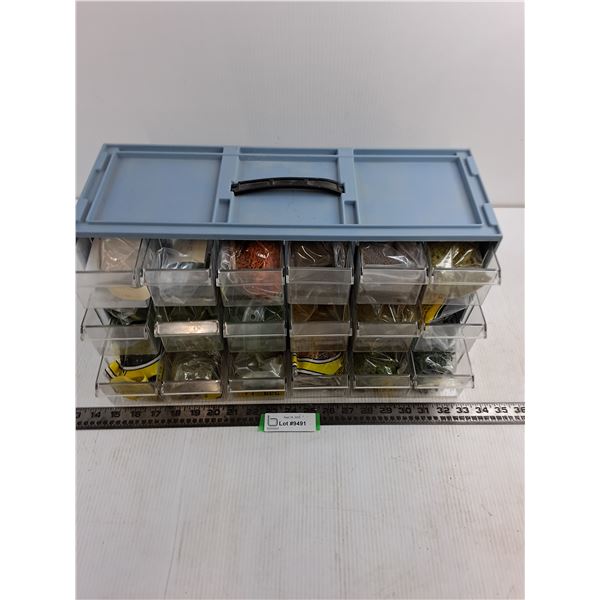 18-Drawer Storage Box Full of Model Train Diorama Trees/Vegetation/Land Material