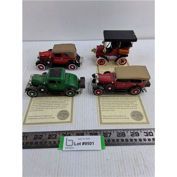 (4) Certified Replica Die-Cast Vehicles