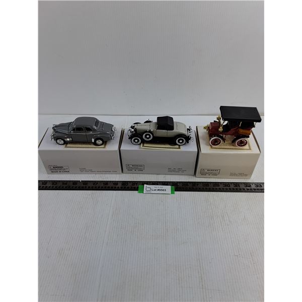 (3) Certified Replica Die-Cast Vehicles