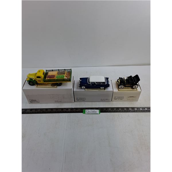 (3) Certified Replica Die-Cast Vehicles