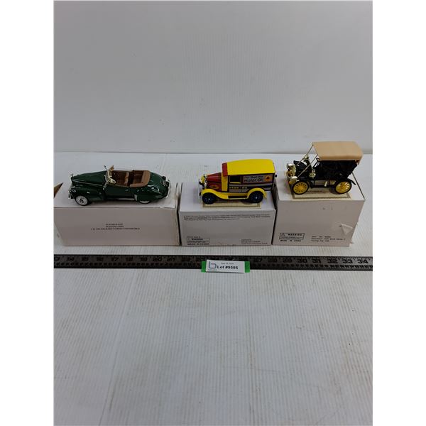 (3) Certified Replica Die-Cast Vehicles