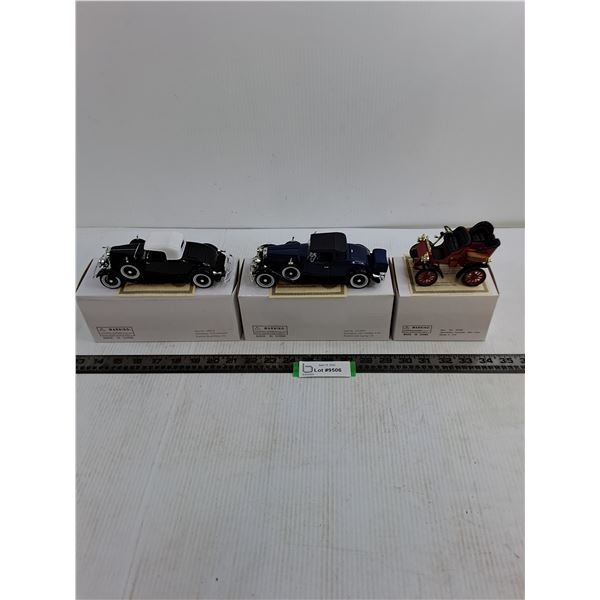 (3) Certified Replica Die-Cast Vehicles