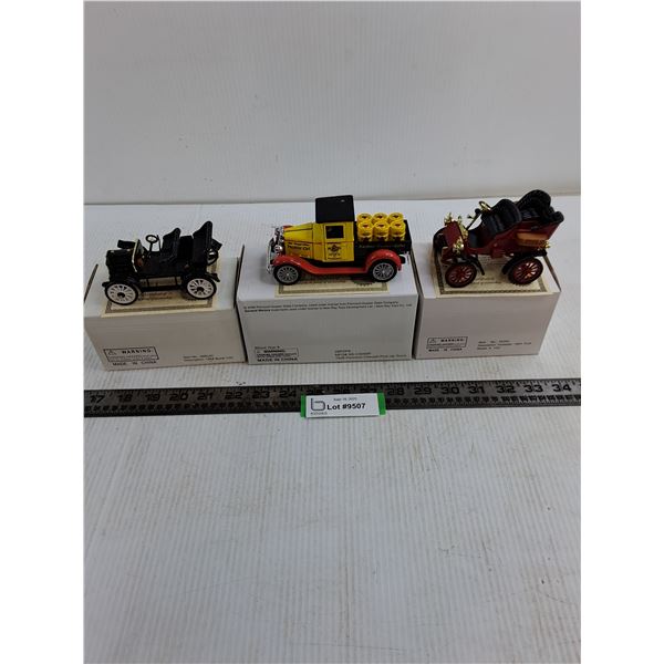 (3) Certified Replica Die-Cast Vehicles