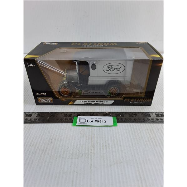 Motor Max Replica Die-Cast 1:24 1925 Ford Model T Paddy Wagon - NIB