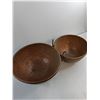 Image 2 : (2) Copper Kettles (14.5" Dia & 12.5" Dia)