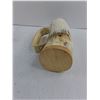 Image 3 : Horn Mug with Wooden Base - 7" High