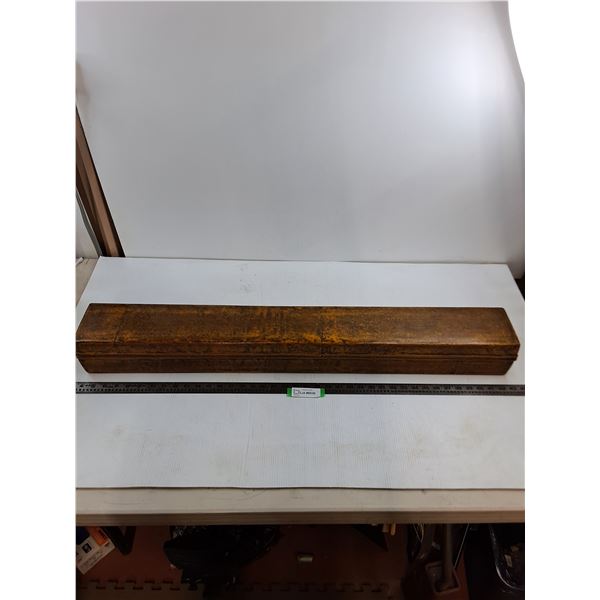 Vintage Wooden Storage Box - 39x5x4.5" - Pickup Only