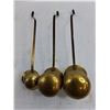 Image 3 : Set of 3 Brass Ladles (Whiskey/Rum/Brandy) - Each 15" Length