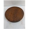 Image 2 : Vintage Barrel Rim Serving Tray - 14.5" Dia
