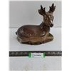 Image 1 : Caugant Vintage Portuguese Ceramic Deer Hidden Trinket Dish - 8.5" High