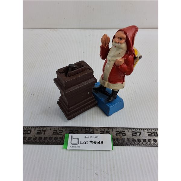 Vintage Cast Iron Santa Claus Table Ornament