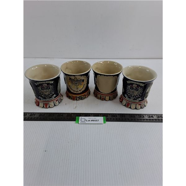 Set of 4 Germany "Deutschland" Mugs