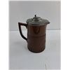 Image 2 : Vintage Badler Burslem English Ceramic Pitcher with Metal Lid