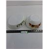 Image 1 : Glasbake"Green Daisy" Segmented 12" Casserole Dish, Pyrex "Country Kitchen" 8" Mixing Bowl