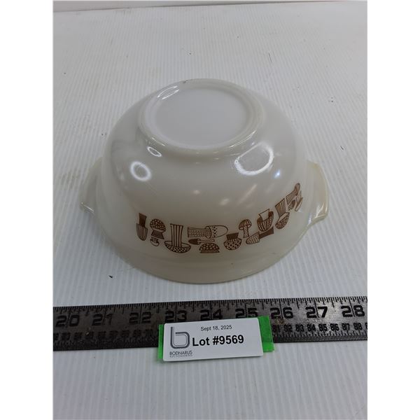 Milk Glass "Mushrooms" 8" Mixing Bowl