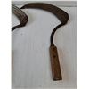 Image 4 : Vintage Hand Scythe Sickle- Wood Handles