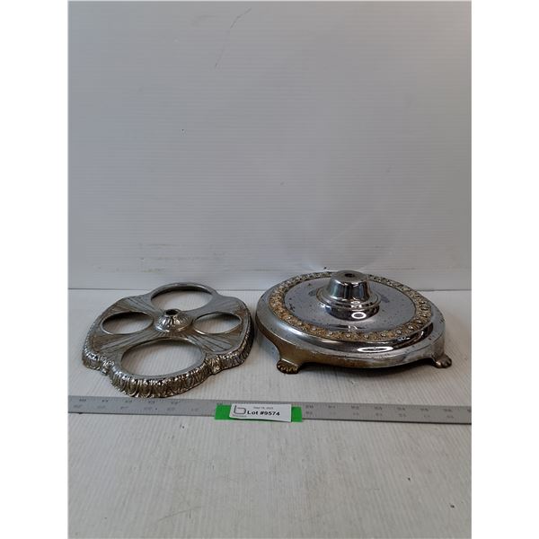 Vintage Smoking Stand & Chrome Stand