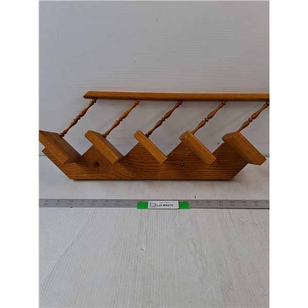 The Wood Boys Wood Staircase Shelf- 20.5" x 4" x 8.5"