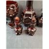 Image 5 : Vintage Avon Cape Cod Ruby Red Glass Salt And Pepper Shakers, (2) Cups, Bottle & Small Pitcher