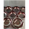 Image 2 : (9) Vintage Avon Cape Cod Ruby Red Glass Bowls