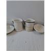 Image 3 : (7) White Glass Ware- Pitchers & Bowls
