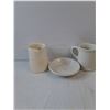 Image 4 : (7) White Glass Ware- Pitchers & Bowls