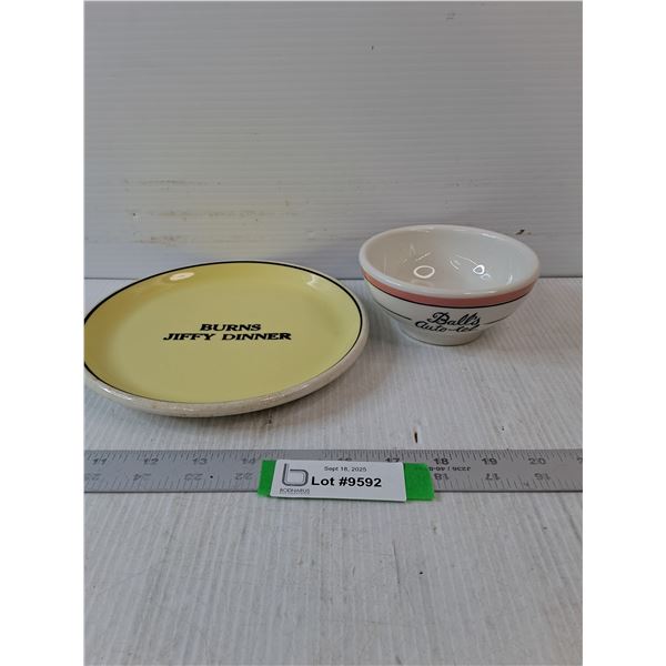 Medalta Bowl & Plate