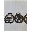 Image 5 : (4) Vintage Brass Horse Medallion