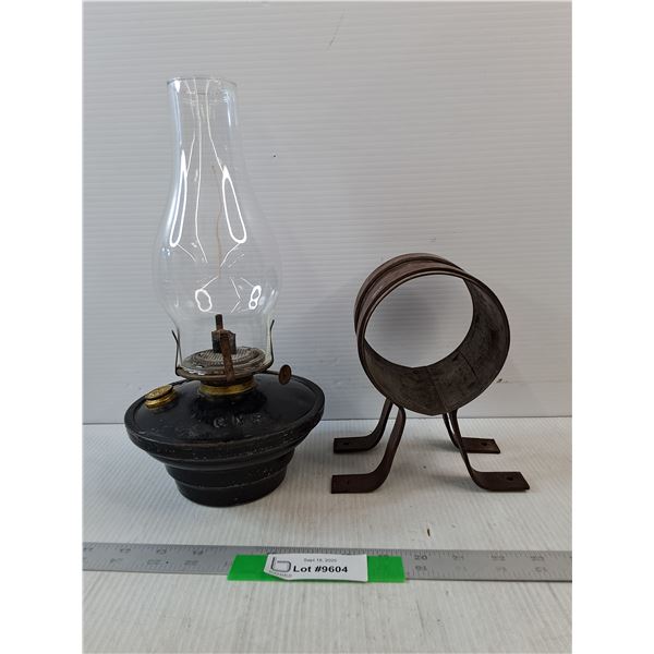 CNR Oil Lamp and Wall Mounted Holder - PICK UP PREFERRED