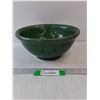 Image 1 : Green Stoneware Mixing/Serving Bowl- 10.5" x 4.5"