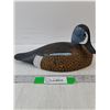 Image 1 : Wood Blue Winged Teal Duck Decoy- 12" x 5.5" x 5.5"