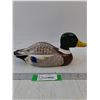 Image 1 : Wood Painted Duck Decoy- 12" x 4.5" x 5"