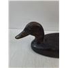 Image 2 : Vintage Black Duck Wood Decoy- 16" x 6" x 5"