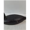 Image 3 : Vintage Black Duck Wood Decoy- 16" x 6" x 5"