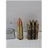 Image 3 : (2) Ammo Shaped Lighters & Rectangular Shaped Lighter