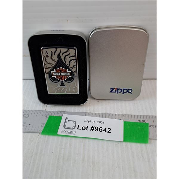 Zippo Ace Card Harley Davidson Lighter