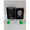 Image 1 : (2) Zippo Lighter- Las Vegas and Day of the Dead Skull