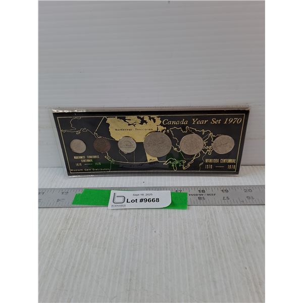 Canada Year Set 1970- Northwest Territories Centennial- Manitoba Centennial