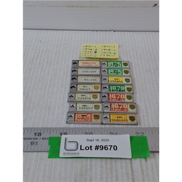 (14) Vintage War Amps Key Tags- 1971-80