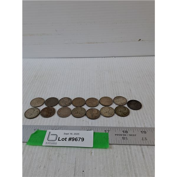 (15) Variety Of Canadian Quarters
