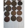 Image 3 : (30) Variety Of One Cent Penny Bank Tokens & Half Penny Bank Tokens- 1832-57 Years Missing