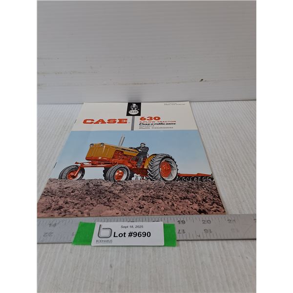 CASE 630 4-Plow Tractor Magazine-