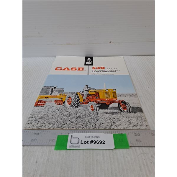 CASE 530 Seris 3-4 Plow Tractor Book