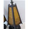Image 3 : (2) Vintage Hallway Ceiling Light Fixture- 7" x 7" x 13"