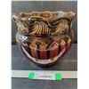 Image 1 : Majolica Jardiniere Vase- 9" x 7"