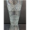 Image 3 : Vintage Cut Crystal Glass Vase- 6" x 12.5"
