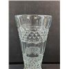 Image 4 : Vintage Cut Crystal Glass Vase- 6" x 12.5"
