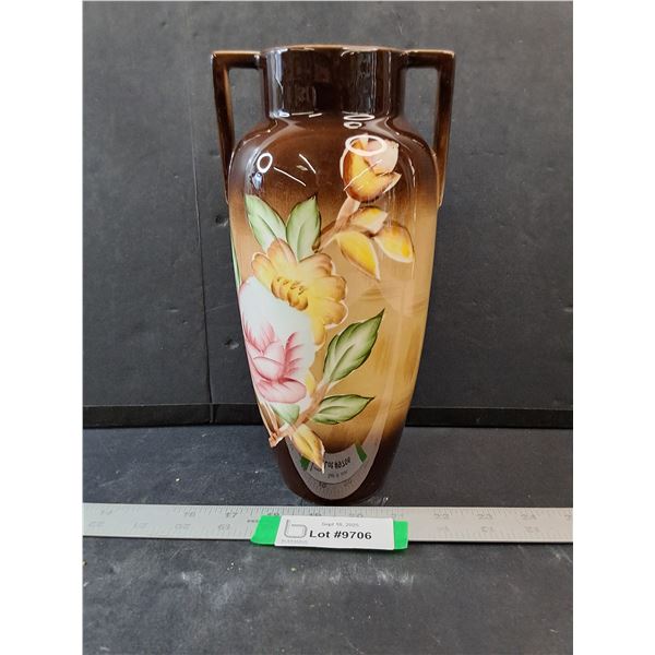 Hand-Painted Porcelain Flower Vase- 5" x 5" x 10"